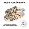 thumbnail image 6 of Balery Thanksgiving Food Pattern Women's Fuzzy Memory Foam Slippers Fluffy Winter House Shoes Indoor and Outdoor-44/45, 6 of 7