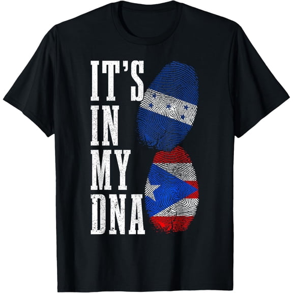Playful Comfort Tee - Honduras Puerto Rico DNA Rican Honduran Flag Pride Boricua T-Shirt