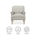 thumbnail image 3 of DHP Jaya Accent Chair, Living Room Armchairs, Beige Stripe, 3 of 11