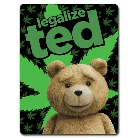 Ted 2 Legalize Ted Lightweight Fleece Throw Blanket | 45 x 60 Inches