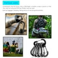 thumbnail image 6 of 6Pcs Carabiner Spring Snap Clip D Shape Lock Hiking Backpacking Tools (Black) Outdoor Camping Tools, 6 of 7