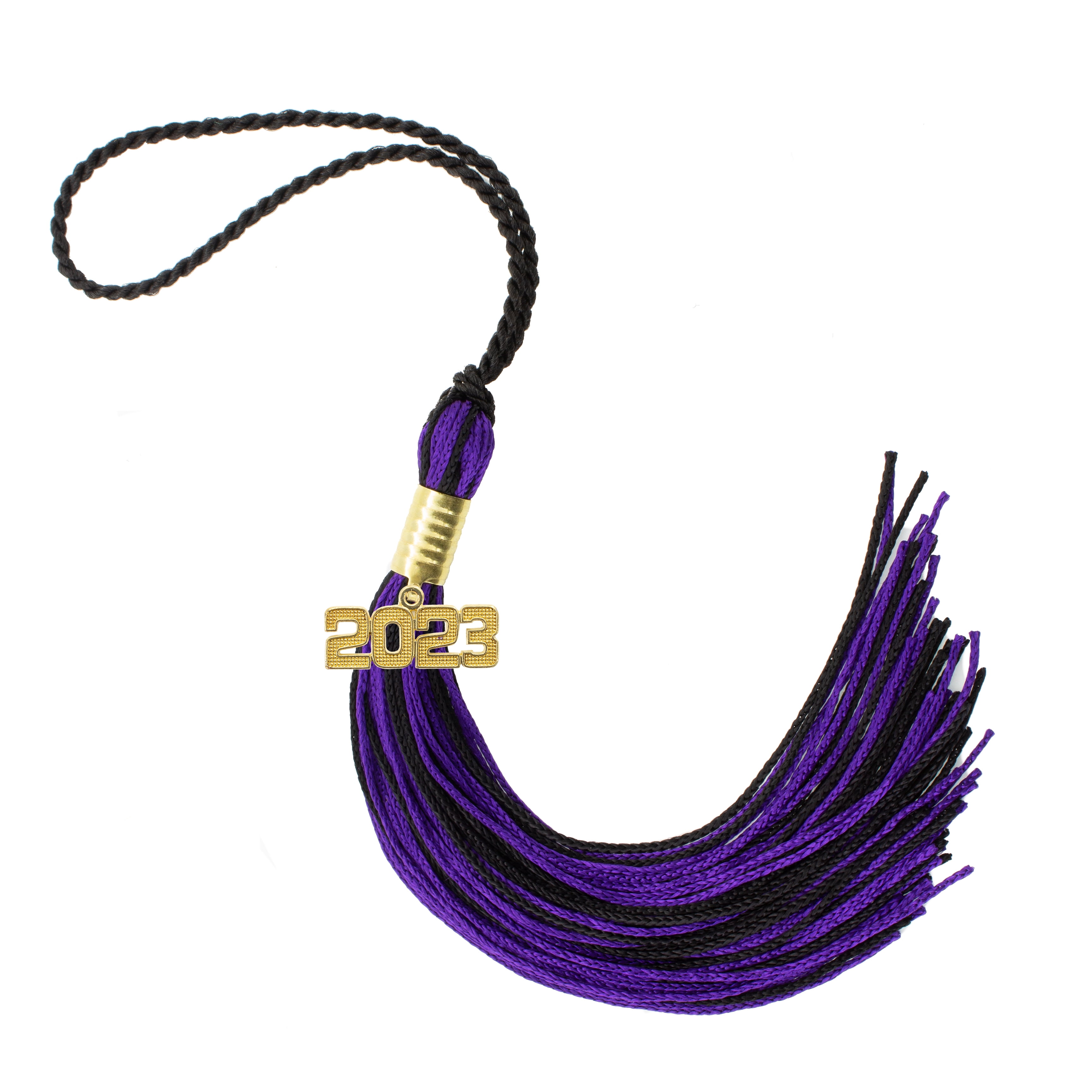 2023 BLACK / PURPLE GRADUATION TASSEL - EVERY SCHOOL COLOR AVAILABLE
