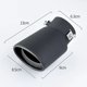 thumbnail image 1 of Universal Car Muffler Tip Round Stainless Steel Pipe Chrome Rear Muffler Pipe Tip Silver Car Accessories Muffler~14420, 1 of 1