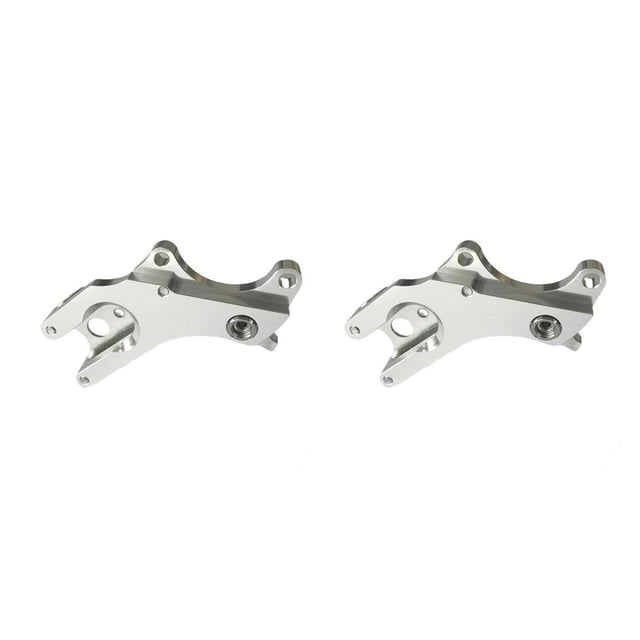 Soidarity Accesorio adaptador de asiento de convertidor de freno de repuesto de actualización de modificación de acero de montaje de disco de bicicleta Plata 2piezas Soidarity CBP295742