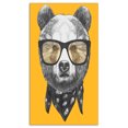 thumbnail image 2 of Funny Bear with Formal Glasses - Contemporary Animal Art Canvas, 2 of 3