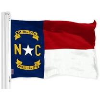 G128 North Carolina State Flag 150D Quality Polyester 3x5 ft Printed Brass Grommets Flag Indoor/Outdoor - Much Thicker and More Durable than 100D and 75D Polyester
