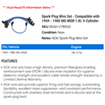 thumbnail image 2 of Spark Plug Wire Set - Compatible with 1969 - 1980 MG MGB 1.8L 4-Cylinder 1970 1971 1972 1973 1974 1975 1976 1977 1978 1979, 2 of 2
