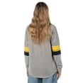 thumbnail image 2 of Harry Potter Hufflepuff Lightweight Embroidered Varsity Jersey Pullover Long Sleeve Tops For Women, 2 of 5