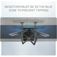 thumbnail image 4 of VIVO Pneumatic Dual Ultrawide Monitor Desk Stand, Up to 49 inch Computer Screens, 4 of 8
