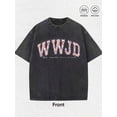 thumbnail image 3 of He Would Love First Floral Letters Vintage Inspired Christian Religious Graphic T-Shirt, 3 of 6