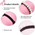thumbnail image 5 of 2Pairs Pearl Beaded Shoe Straps Elastic Shoe Laces Beads High Heel Shoelaces Anti Loose Shoelace Belt Ankle Straps Detachable Shoe Strap Band, 5 of 9