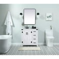 thumbnail image 6 of Elegant Decor Grant 32" Aluminum MDF Single Bathroom Vanity in White, 6 of 8