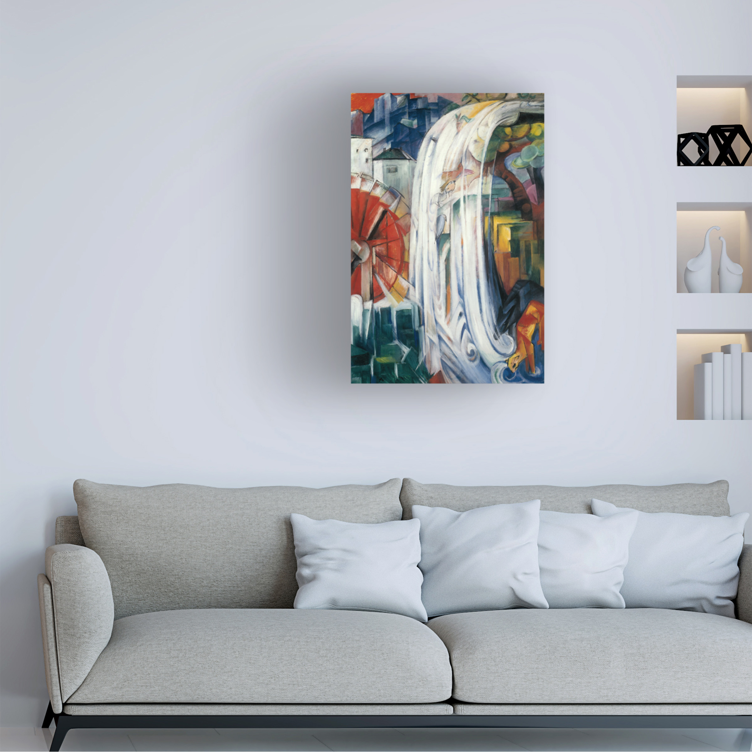 Franz Marc 'The Bewitched Mill' Canvas Art