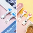 thumbnail image 4 of YAOMOBB Cartoon Spoon Cute Cartoon Spoon Easy to Clean Mini Spoon with Paw Design for Daily Use, 4 of 6