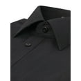thumbnail image 4 of Men's Classic Fit Long Sleeve Wrinkle Resistant Button Down Premium Dress Shirt (Black,3XL), 4 of 4