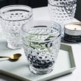 thumbnail image 3 of EVEREST GLOBAL Hobnail Old Fashion Iced Beverage Tumblers 10 oz. set of 6 Glass Cup for Water Wine Soda Whiskey Juice Milk Beer Iced-tea for Dinner Parties Bars Restaurants (Clear), 3 of 8