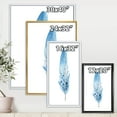 thumbnail image 4 of Designart 'Abstract Blue Boho Feathers' Bohemian & Eclectic Framed Canvas Wall Art Print, 4 of 5