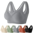 thumbnail image 4 of Everyday Bras for Women Stretchy Sports Bras for Women Bras Wireless Womens Wireless Bras plus Size Compression Bra Small Sports Bra Womens Bra 36c Women Support Bras Staples Bra Pack of Grey XL, 4 of 6