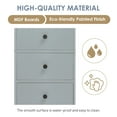 thumbnail image 6 of EUROCO Bathroom Storage Cabinet,Wood Linen Cabinet, Narrow Tall Cabinet Storage Tower with Adjustable Shlef,Door and 3 Drawers,Painted Finish, Grey, 6 of 7