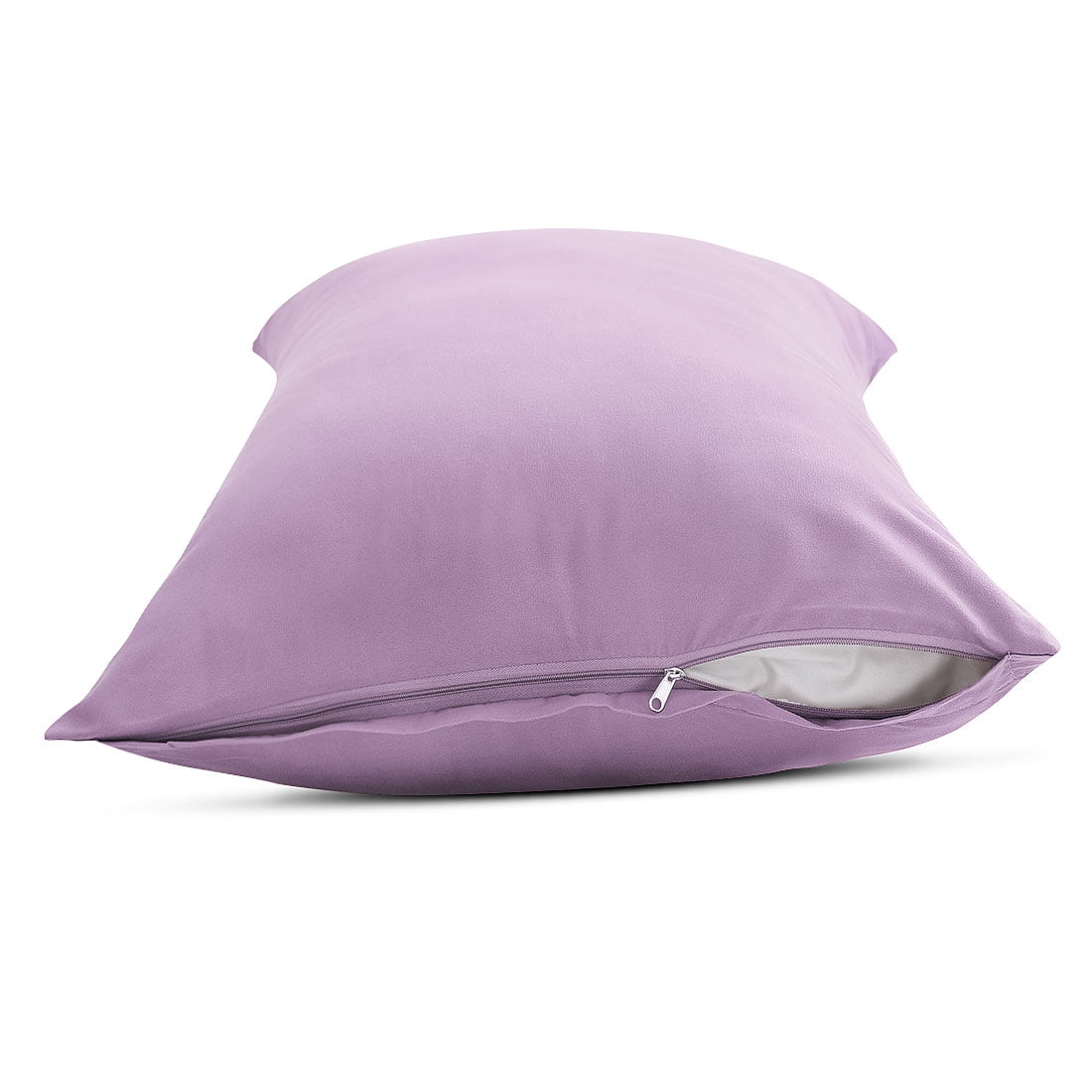 Unique Bargains 2 Packs Brushed Microfiber Body Pillowcase Lavender 20" x 48"