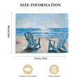 thumbnail image 3 of PIKWEEK Beach Chair Canvas Wall Art - Blue Ocean Painting for Living Room Decor 16*12inch/20*16inch, 3 of 6