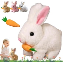 Bunby - My Realistic Bunny Toy, Bunbi Realistic Bunny, Bunby Interactive Bunny Toys, Vitality Bliss Bunny, Bundy Realistic Bunny Toy, Easter Plush Interactive Realistic Bunny Robot (White)