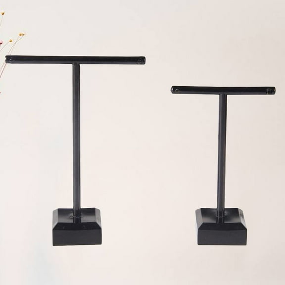 LEORX 2Pcs Earring Display Stands T Shape Stand Acrylic Jewelry Organizer for Craft Show