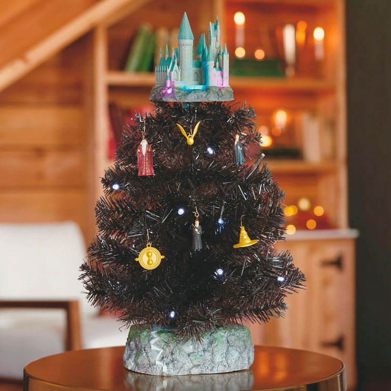 This 'Harry Potter' Tabletop Tree Is Decorated in Flameless Candles and  Plays Enchanting Music