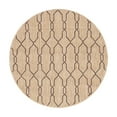 thumbnail image 4 of Unique Loom Outdoor Trellis Collection Area Rug - Links Trellis (4' 1" Round Natural/Brown), 4 of 7