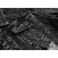 thumbnail image 3 of LZNEV Jean Jacket for Men, Fashion Mens Denim Jacket Washed Classic Casual Distressed Ripped Slim Fit Trucker Jacket, 3 of 5