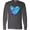 Titanium Grey, variant on Inktastic Suicide Prevention Awareness Purple and Teal Heart Ribbon Long Sleeve T-Shirt