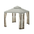thumbnail image 1 of Garden Winds Replacement Canopy Top Cover for the Cottleville Gazebo -Standard 350 - Stripe Stone, 1 of 6