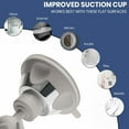 thumbnail image 3 of MIRRORVANA Fogless Shower Mirror for Shaving with Upgraded Suction-Cup, 1X Magnifying, 6.3 x 6.3 Inch (Translucent Frame, Grey Suction), 3 of 6