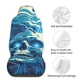 thumbnail image 5 of Sikiie Abstract Blue Skull Car Seat Protector 2 Pack Car Seat Cushion Mat, Car Seat Covers for SUV, Truck, Van, 5 of 7