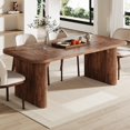 thumbnail image 5 of Farmhouse Dining Table for 4-6 People, 62-Inch Modern Kitchen Table with Double Robust Pedestal, 5 of 5