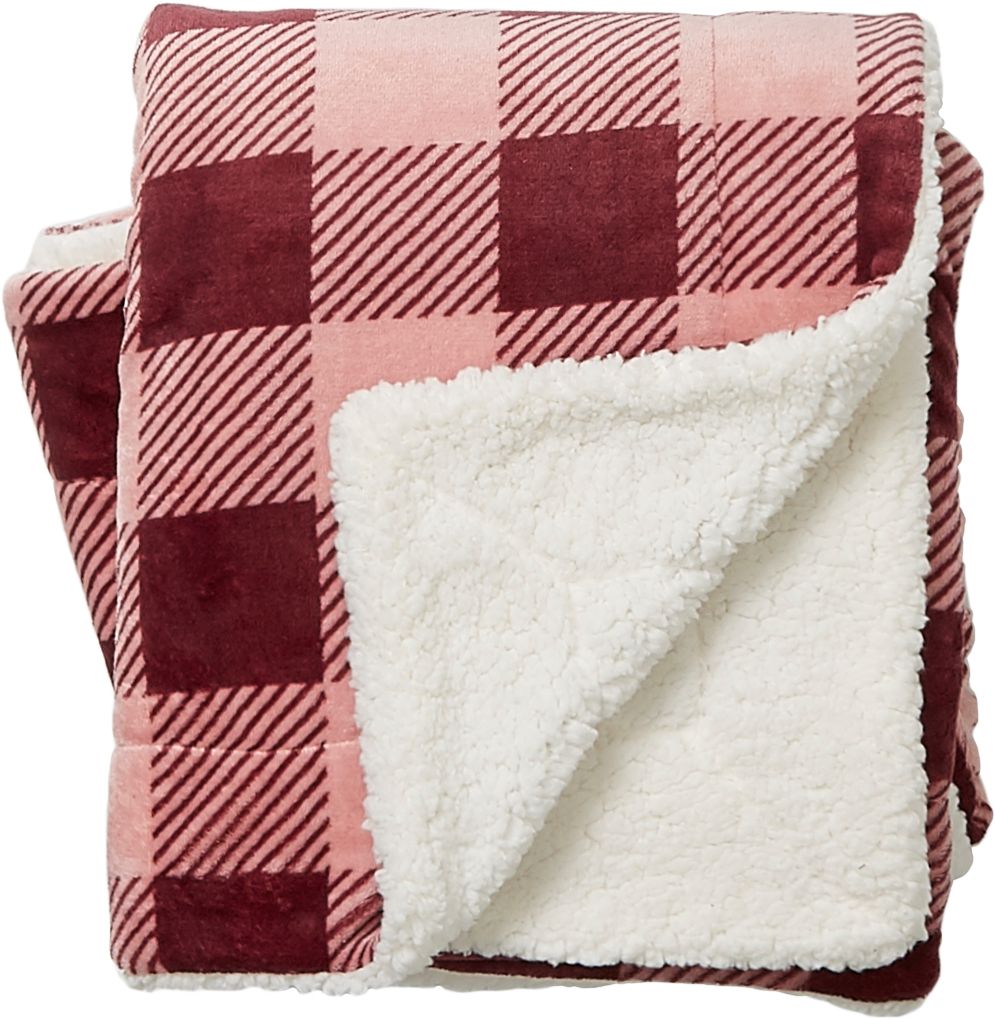 Field & Stream Cozy Buffalo Sherpa Blanket