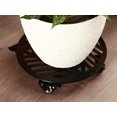 thumbnail image 2 of 2 paquetes de 16 pulgadas de metal extragrande para plantas con ruedas, soporte para plantas de hierro resistente con ruedas para interiores y exteriores, base de rodillo, para movidores, plantas,, 2 of 9