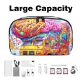 thumbnail image 3 of Vehicle Waterproof Oxford Cloth Storage Pouch Cable Organizer Cord Organizer Travel Small Bag 5.9x9.44x3.14 in, 3 of 6
