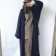 thumbnail image 1 of Women's Cardigan Pullover Sweater Jumper Crochet Waffle Knit Hollow Out Solid Color Crew Neck Casual Daily Drop Shoulder Fall Winter Green Black One-s, 1 of 1
