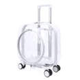 thumbnail image 3 of Estuche pequeño con ruedas para mascotas, bolsa portátil para llevar al perro, transparente, cuadrado, para mascotas, con doble hombro, para gatos, nave espacial, 3 of 5