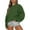 Green, variant on VANLOFE Women's Solid Color Long Sleeve Sweatshirt Round-Neck Sweatshirt for Women Women's Washed Warm Green Sweatshirt S