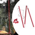 thumbnail image 3 of Soporte de linterna plegable para , ajustables, suspensión de poste de linterna de aleación de aluminio ligera para exteriores con , Abrazadera roja, 2 gan Baoblaze soporte de linterna al aire libre, 3 of 8