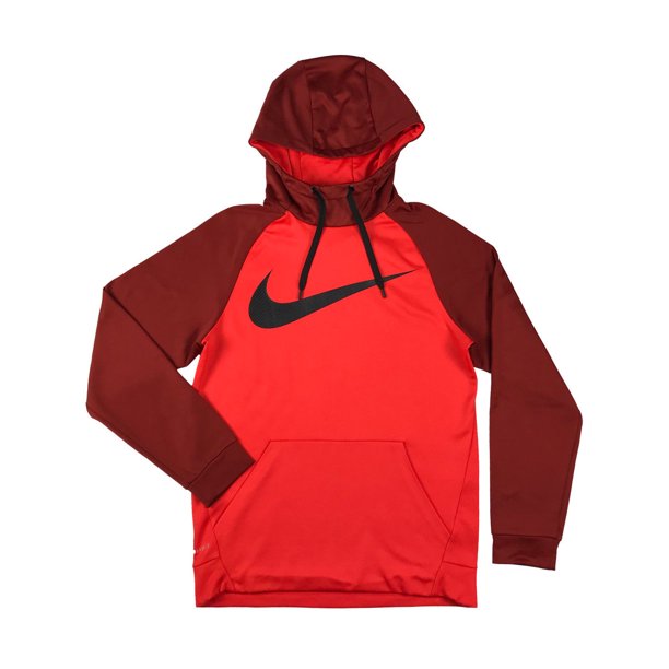 Nike - Nike Mens Dri-Fit Therma-Fit Big Swoosh Pull Over Hoodie Shirt ...
