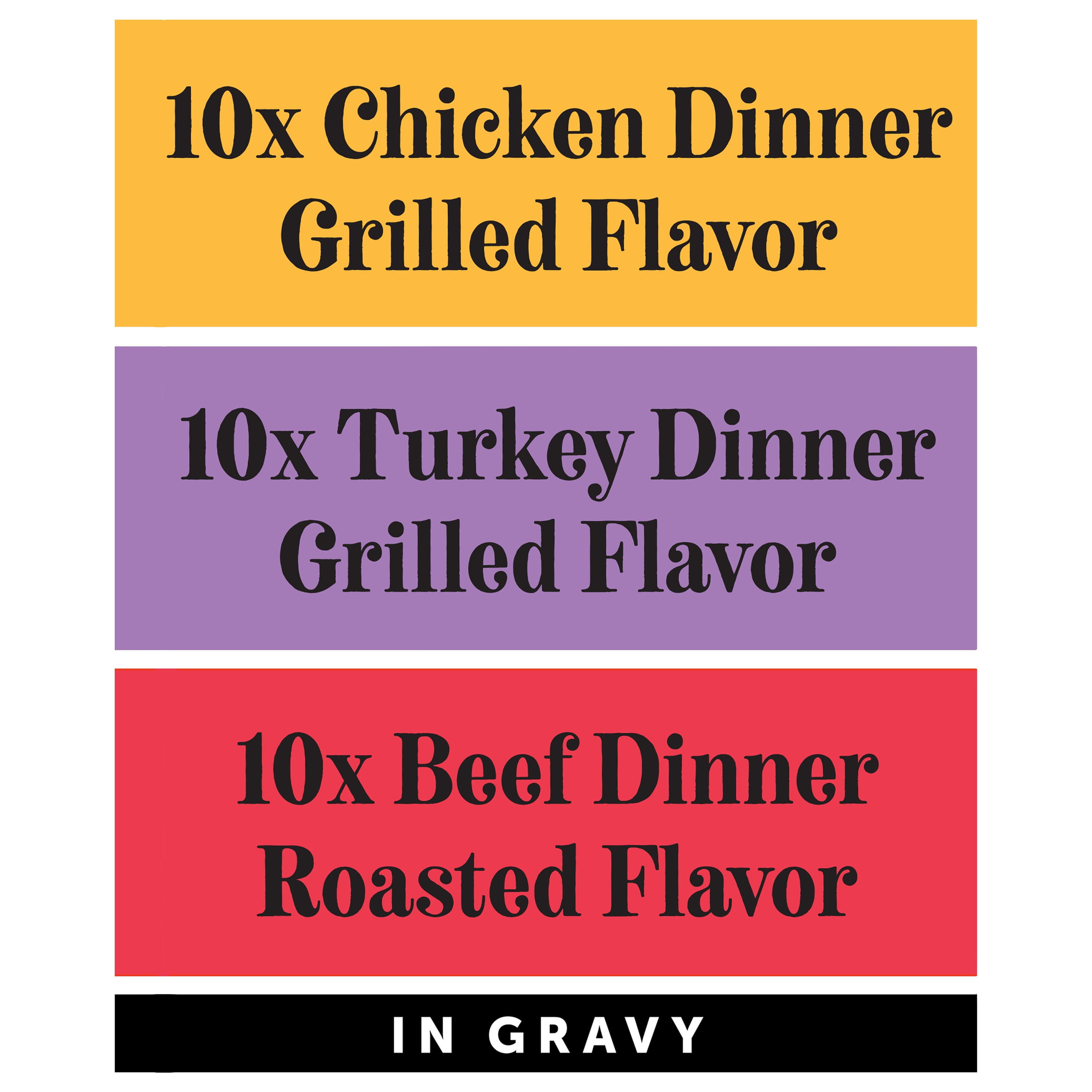 (2 pack) Vibrant Life Variety Pack Grilled & Roasted Flavor in Gravy Wet Cat Food, 3 oz Cans, 30 Count