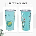 thumbnail image 4 of Kll Travelling On Airplane Stainless Steel Vacuum Insulated Coffee Cup 20 Oz Insulated Travel Mug Water Cup With Leak-Proof Straw Lid & Flip Lid,1 Metal Straws,1 Cleaning Brush, 4 of 8