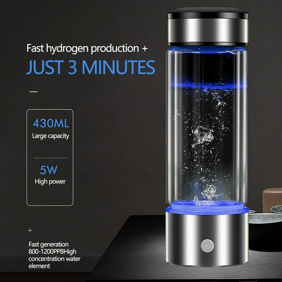 Harlier Hydrogen Water Bottle Generator, 3 Min Quick Electrolysis, A Portable Rechargeable Hydrogen Water Generator with Gift Box, Hydrogen Water Ionizer Machine