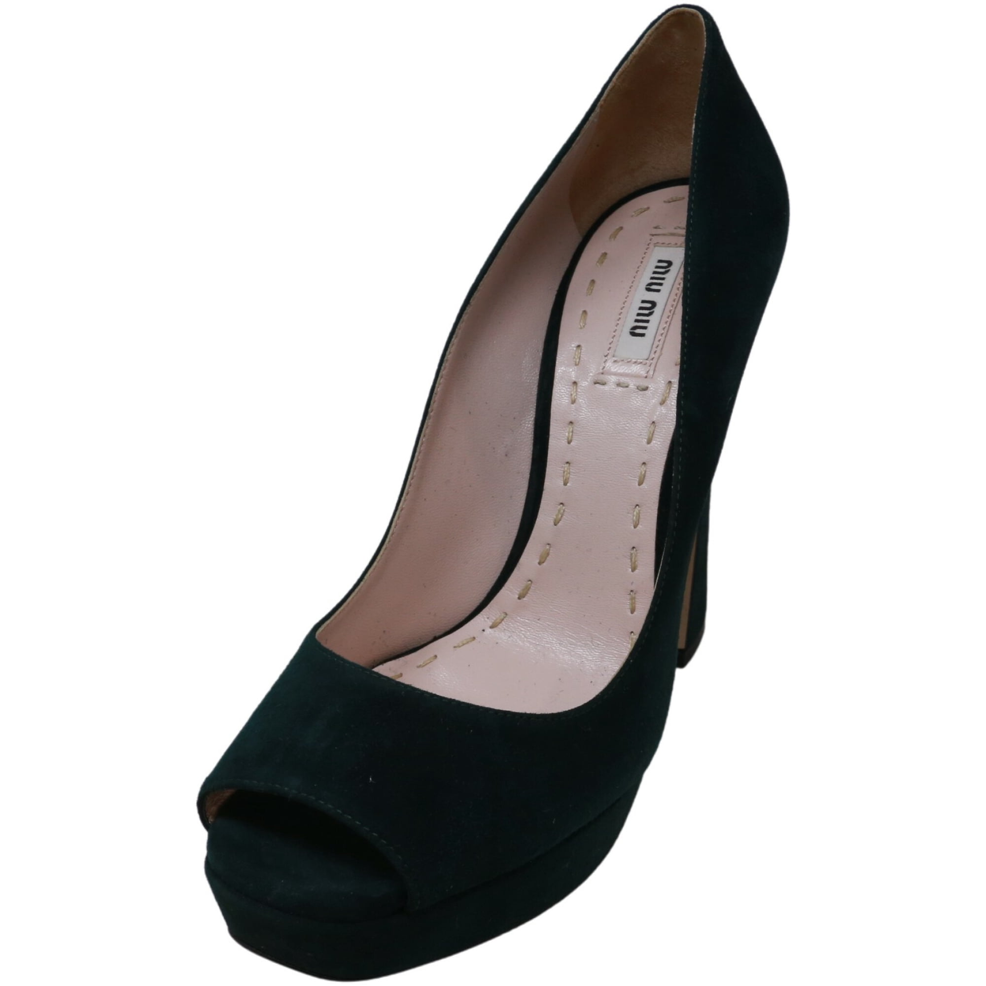 Miu Miu Miu Women s Calzature Donna Camoscio Fir Ankle High Fabric Pump 9m Other 9 M