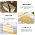 thumbnail image 4 of 100 Pcs Triangle Cake Pads Sturdy Cake Bases Dessert Holding Board Paper Tray, 4 of 4