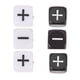 thumbnail image 1 of Dados de 6 caras en blanco y negro, signo menos, signo más, dados para contar dados para fiesta, accesorios de juego de Bar (blanco y negro), 6 uds., 1 of 7