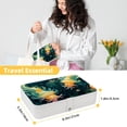 thumbnail image 5 of Sea Slug PU Leather Bracelet Holder Jewelry Box Stand Necklace Organizer with Removable Compartment Portable Case, 5 of 6